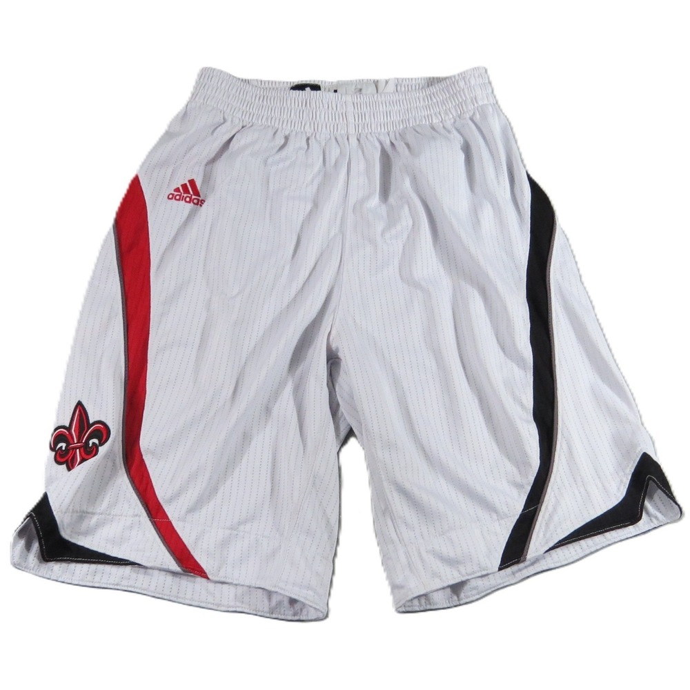 Adidas Louisiana Ragin Cajuns Player Issued Shorts Men M White NCAA Basketball